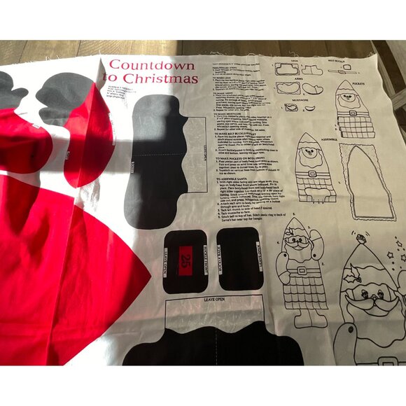 Dreamspinners Fabric Panel Cut & Sew Countdown To Christmas Wall Advent Calendar - Picture 2 of 2